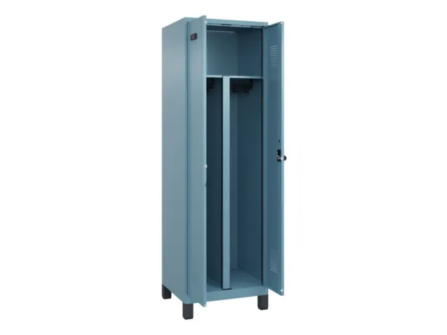 PBM-locker,HxBxD 1950x600x500mm,2vak,vak B 300mm,draaigrendel