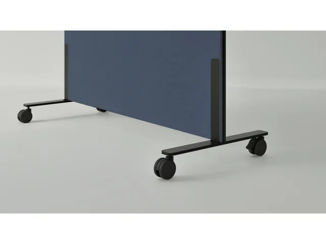 Tableau blanc acoustique mobile Silva 200x120cm bleu
