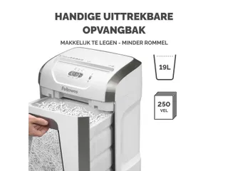 Papiervernietiger Fellowes 15C 4x40mm wit - 9