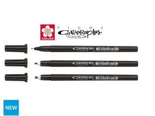 Kalligrafiepennen set Sakura Pigma Calligrapher 3 breedtes zwart - 2