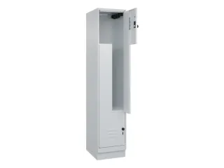 Z-garderobekast,HxBxD 1950x400x500mm,vak B 200/400mm,draaigrendel - 2