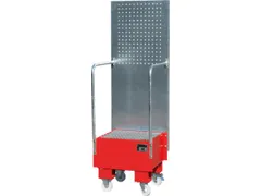 verrijdbare opvangbak,v. 1x60l vat,opvangvol. 60l,HxBxD 1775x590x570mm