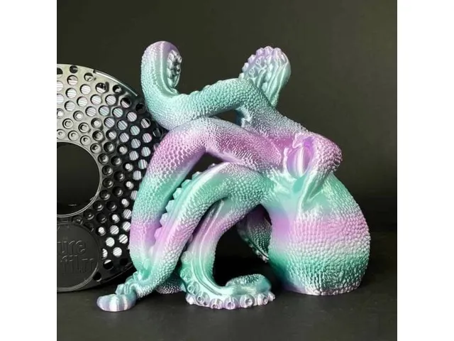 Azurefilm PLA Silk 3D filament 1,75mm Rainbow Aurora 1kg