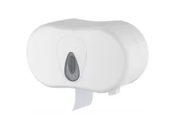 Toiletpapierdispenser 2 rollen Wit (kokerloos)