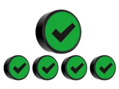 Impressiemagneet Check 35mm Groen