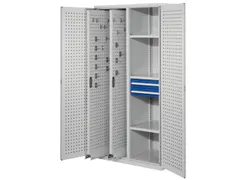 verticale kast,HxBxD 1950x1000x600mm,deur m. perforaties,RAL5010