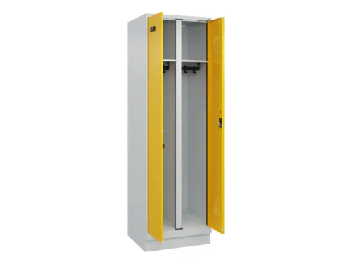 locker voor scheiding van kleding,HxBxD 1950x600x500mm,2vak