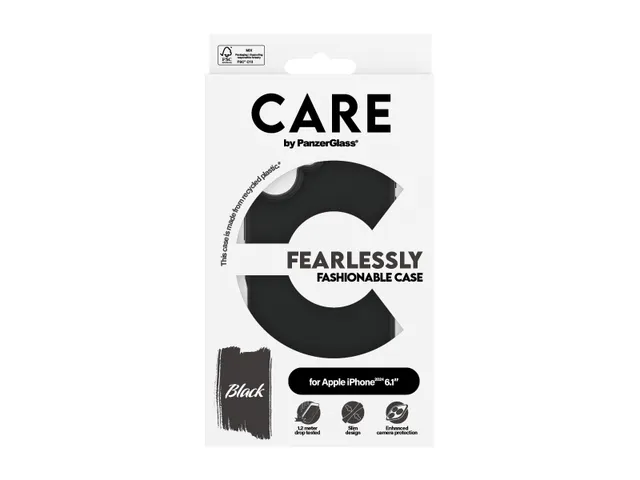 PanzerGlass CARE by Case Black iPhone 16, Housse, Apple, Apple -