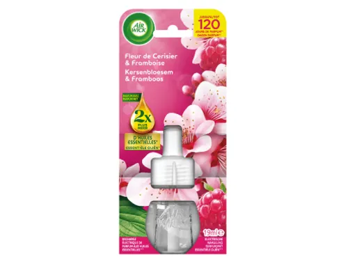 Luchtverfrisser AirWick Electrical Kersenbloesem&Framboos refill 19ml