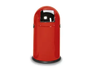 Push Afvalbak Staalplaat 33 Liter Hxd 690x375mm Rood - 1