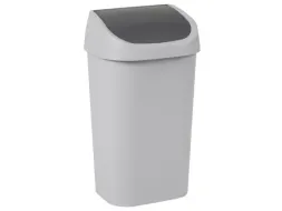 Curver vuilnisbak Mistral Swing recycled PVC 50 Liter Antraciet