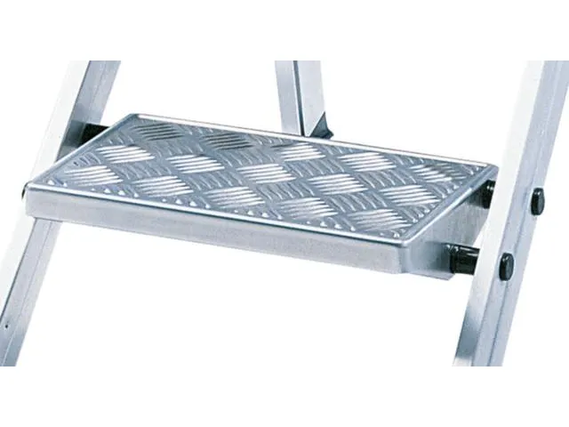 Vouwtrap Aluminium Platformhoogte 0.47m Geribbelde Plaat