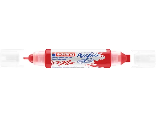 Acrylmarker edding e-5400 3D double liner verkeersrood
