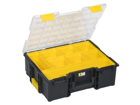 Assortimentskoffer,HxBxD 144x440x355mm,8bakken,PP,koffer zwart