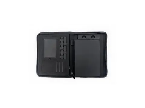 Schrijfmap STOP Maupiti A5 met rits zwart