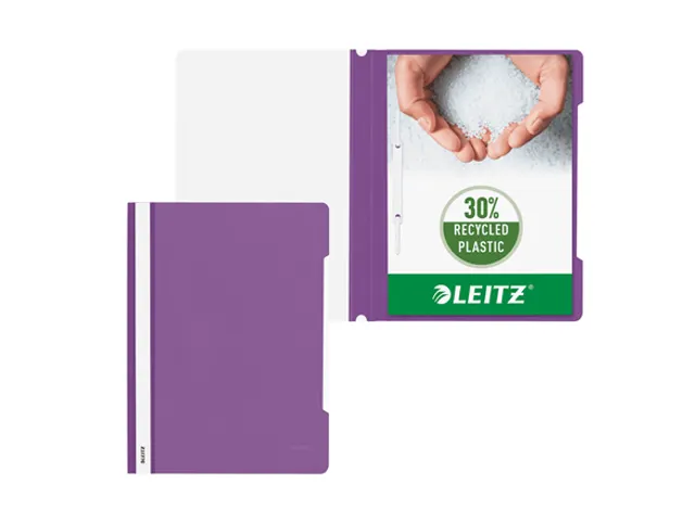 Snelhechter Leitz 4191 standaard A4 violet 30% gerecycled plastic