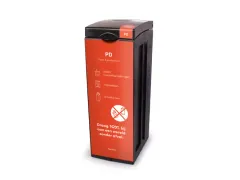 Bonton Afvalbak Original PD met Dichte Deksel 70 Liter Zwart Rood