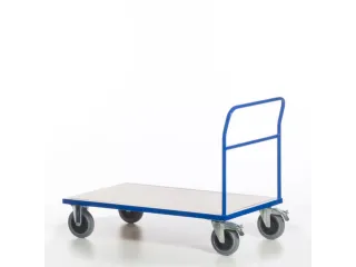 duwbeugelwagen,draagverm. 500kg,laadvl. LxB 1200x800mm,houtplaat - 8