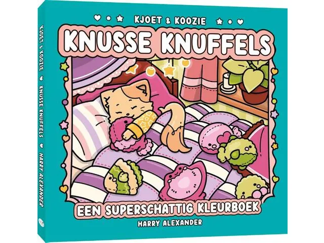 Kleurboek MUS Kjoet & Koozie Knusse knuffels