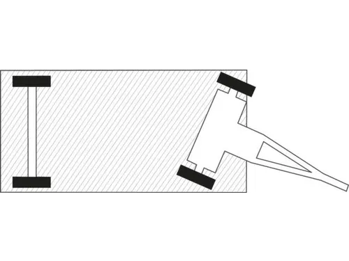 Aanhangwagen 3 Ton 2000x1000mm 1-as Besturing Luchtbanden Ral2004