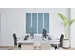 Akoestische PET-vilt wandtegels 30x120cm Blauw 4 Stuks