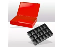assortimentskoffer,HxBxD 50x335x240mm,18vakken