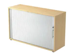 jaloeziedeurkast,HxBxD 748x1200x400mm,1xhouten vloer,2 OH,romp esdoorn