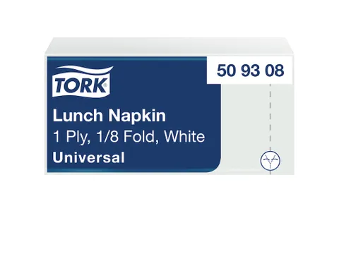 Servetten Tork 509308 Universal 1-laags Wit 32x33cm 500st.