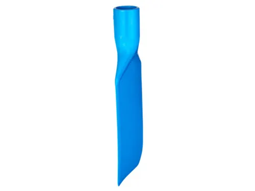 Hygiëne flexibel spatelblad Blauw met steelaansluiting 220mm