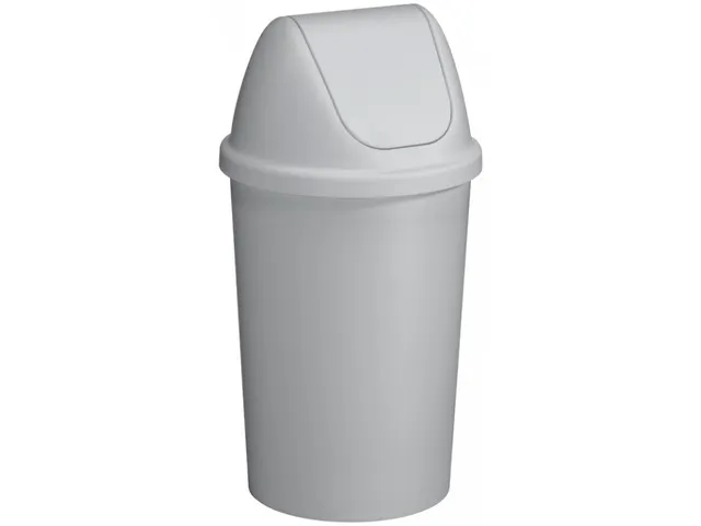 Afvalbak Twinga Swingdeksel 45 Liter Grijs
