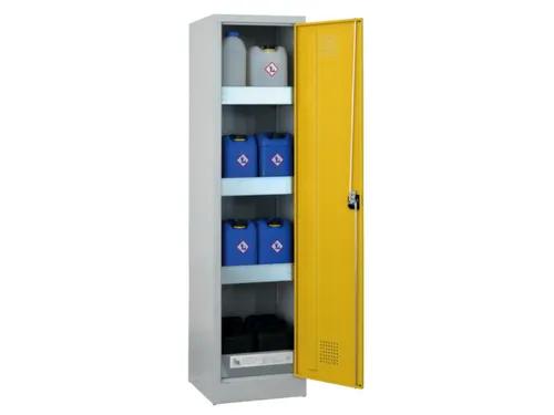 milieukast,v. aquatox. stoffen,HxBxD 1950x500x500mm,openslaande deur
