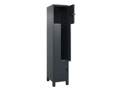 Z-garderobekast,HxBxD 1950x400x500mm,vak B 200/400mm,draaigrendel
