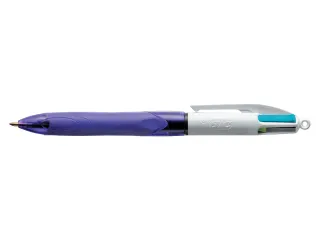 Balpen BIC 4kleuren Grip Medium Fashion - 1