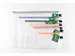 Trousse Foldersys EVA sans PVC avec fermeture éclair 6 pièces assort