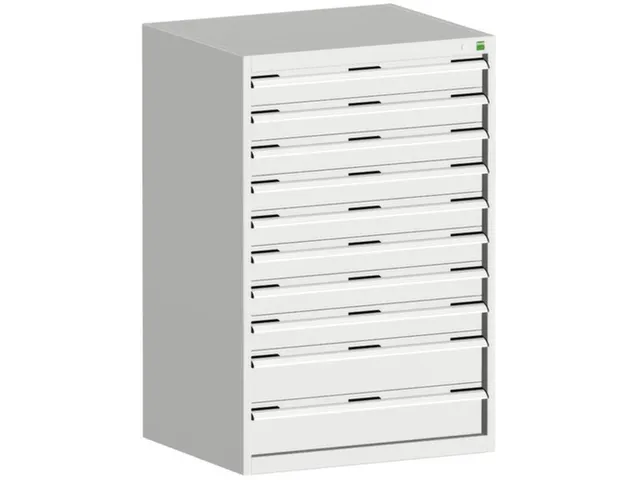 ladekast HxBxD 1200x800x650mm 10laden RAL7035 front RAL7035