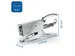 Pince agrafeuse Rapid 1DX 50 feuilles 24/6 chrome