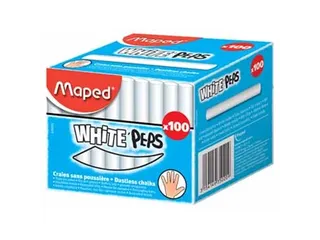 Schoolbordkrijt Maped White'Peps doos à 100 stuks wit - 2