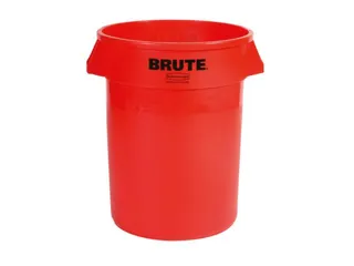 universele container,121l,HxØ 705x557mm,romp PE rood - 1