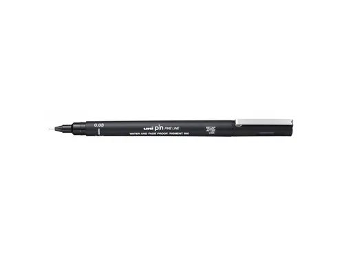 Fineliner Uni-ball Pin 0.03mm zwart