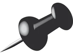 Pushpins Alco doosje a 40 stuks zwart