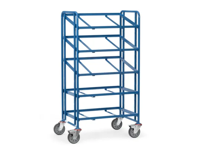 Etagewagen,Draagverm. 300Kg,5Etage(S),Open,Gekanteld