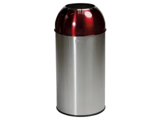RVS afvalbakken,40l,HxØ 740x350mm,1opening(en),romp geborsteld - 2