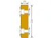 Profilé De Protection Mousse Pu Protège-Surfaces Rectangle Hxl 200X2