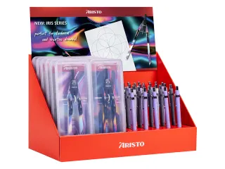 Passer Iris en Studio Pen Aristo in display 42 stuks assorti kleuren - 1