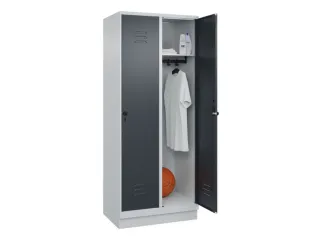 locker,HxBxD 1950x800x500mm,2vak,vak B 400mm,draaigrendel,sokkel - 3