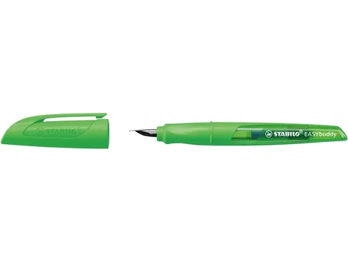 Vulpen STABILO Easybuddy M neon groen blister à 1 stuk