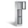 Lockerkast 1800x420x500mm 1x3 vakken Cilinderslot, Sokkel, RAL7021