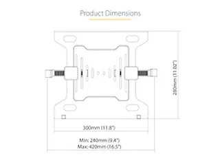 VESA Laptophouder voor monitorarm 4.5kg - 2