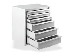 ladekast,HxBxD 750x700x435mm,6lade(n),volledig uittrekbaar