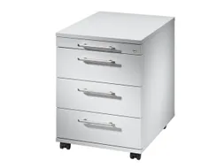 Mobiel Ladenblok Wit 590x430x580mm 3laden 1pennenlade Beugelgreep